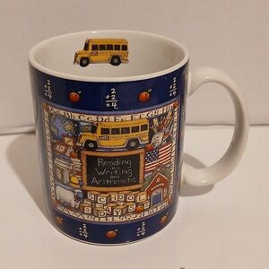 1996 School Days By Susan Winget For Lang & Wise Ceramic Mug Bus Teacher
